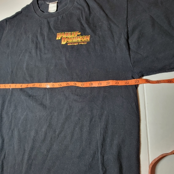 Harley-Davidson Military Sales T-Shirt Men XL Patriotic Plane Biker Motorcycle - Picture 4 of 7